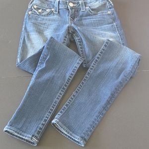 True Religion World Tour Denim skinny Jeans with Flaps Size: 25